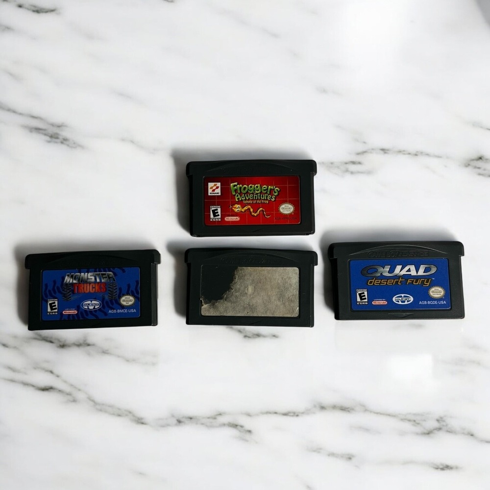 Froggers Monster Truck Quad Madden 07 Game Boy Advance GBA Video Games lot 4